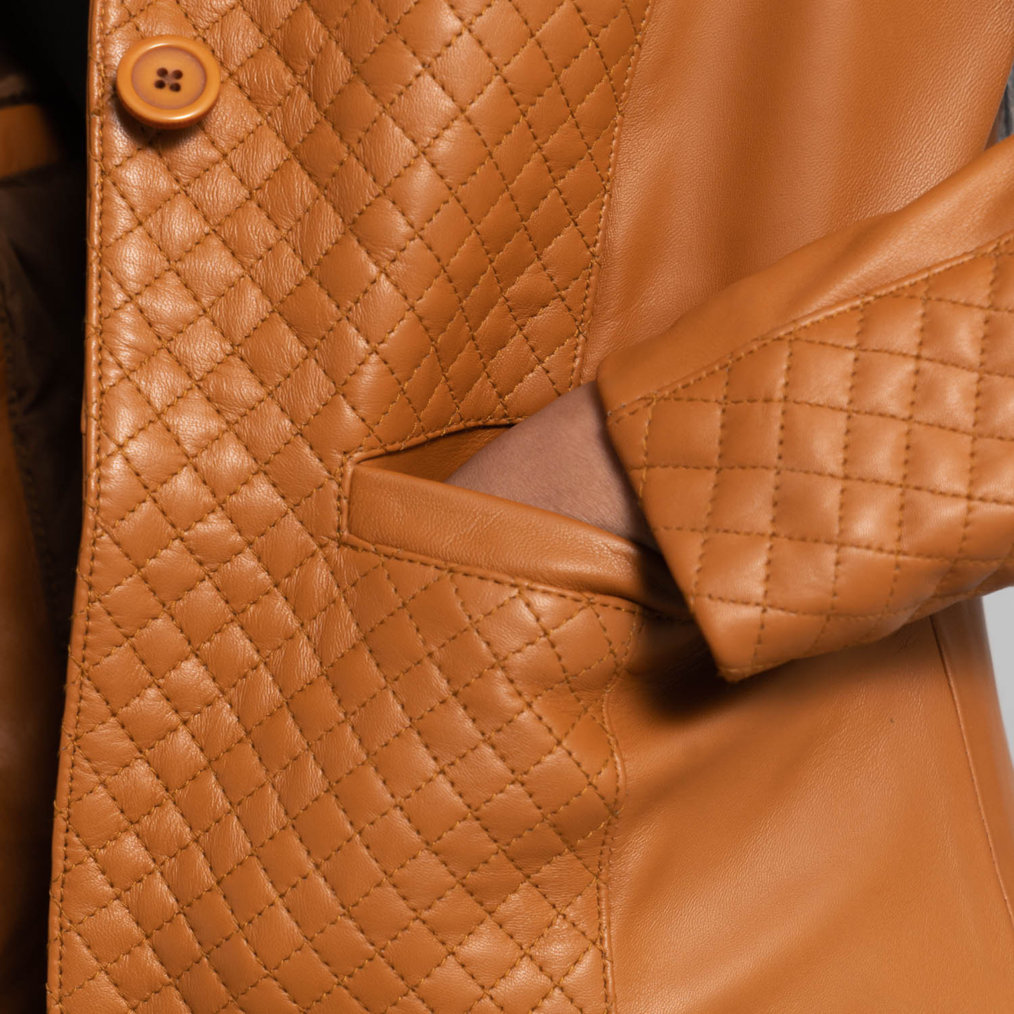 Cora Women’s Quilted Real Sheepskin Leather Blazer Premium Soft Leather Jacket Elegant Outerwear