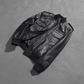 Agent Shadow Real Sheepskin Leather Bomber Jacket Men’s Classic Flight Outerwear