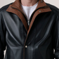 Men's Genuine Leather Alfred Bomber Jacket Aviator Flight Casual Winter Coat