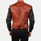 Men's Real Leather Avan Bomber Jacket Aviator Coat Zip Up Casual Winter Jacket