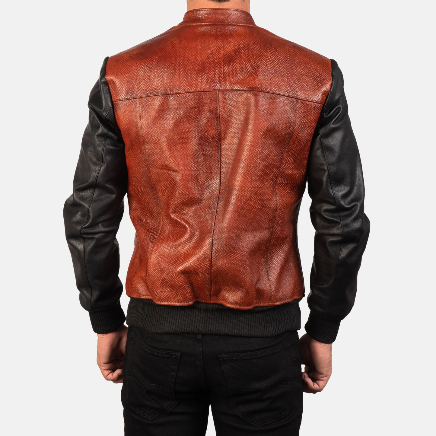 Men's Real Leather Avan Bomber Jacket Aviator Coat Zip Up Casual Winter Jacket