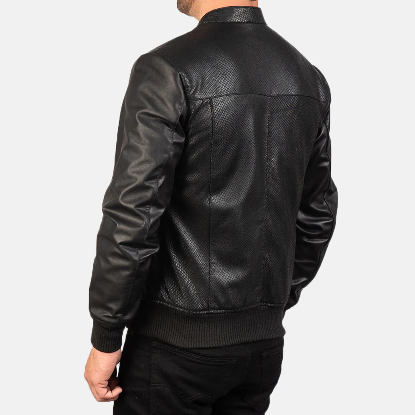 Men's Real Leather Avan Bomber Jacket Aviator Coat Zip Up Casual Winter Jacket