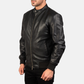 Men's Real Leather Avan Bomber Jacket Aviator Coat Zip Up Casual Winter Jacket