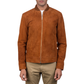 Blain Men’s Suede Bomber Jacket Real Leather Classic Casual Zip-Up Coat