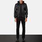 Bouncer Biz Leather Bomber Classic Flight Jacket for Men’s Luxury Outerwear