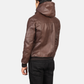 Bouncer Biz Leather Bomber Classic Flight Jacket for Men’s Luxury Outerwear