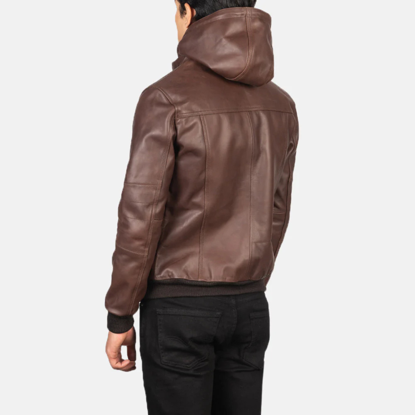 Bouncer Biz Leather Bomber Classic Flight Jacket for Men’s Luxury Outerwear