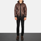 Bouncer Biz Leather Bomber Classic Flight Jacket for Men’s Luxury Outerwear
