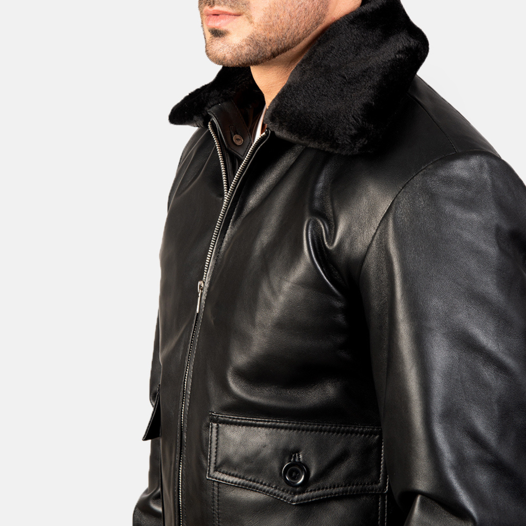 Airin G‑1 Men’s Sheepskin Aniline Leather Bomber Jacket