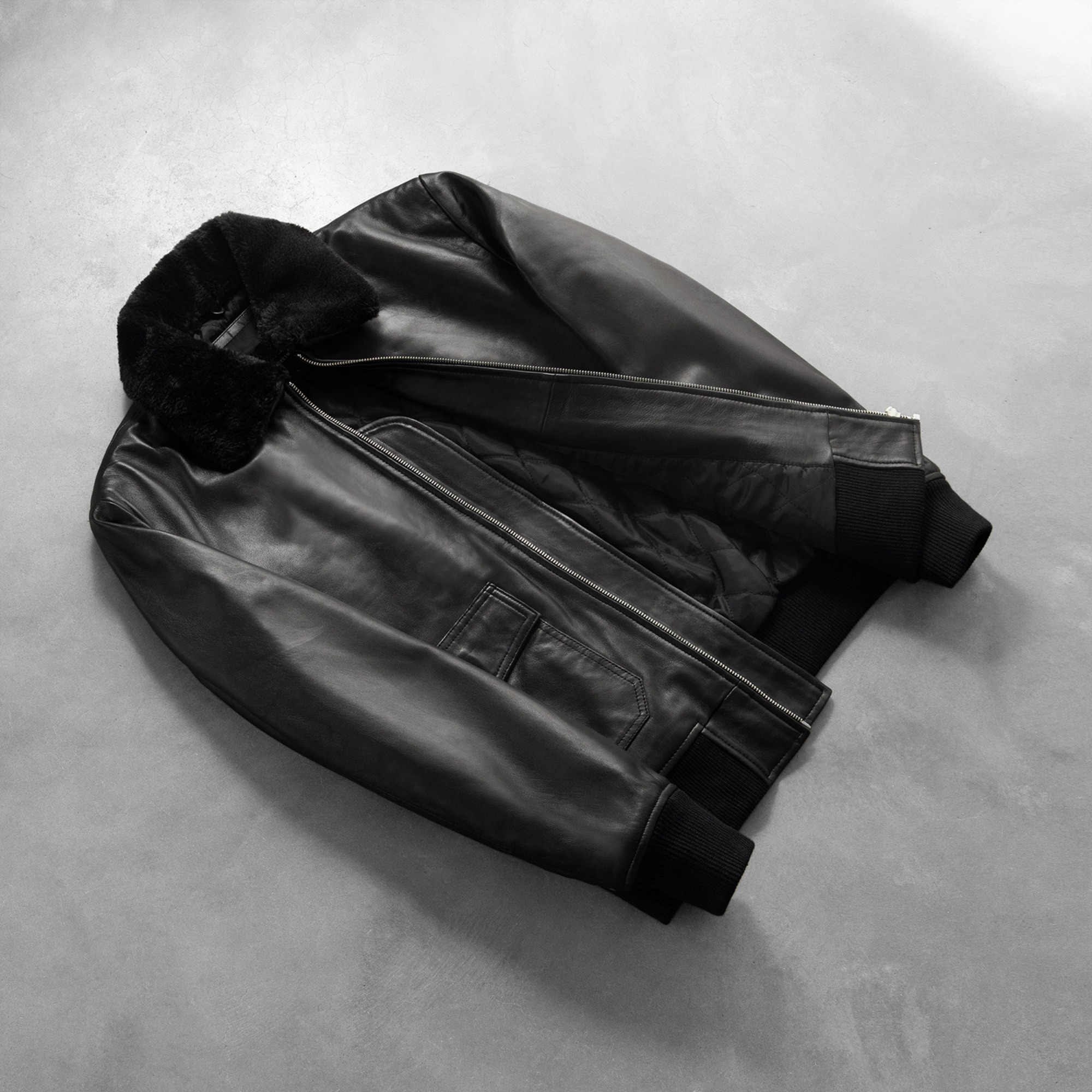 Airin G‑1 Men’s Sheepskin Aniline Leather Bomber Jacket