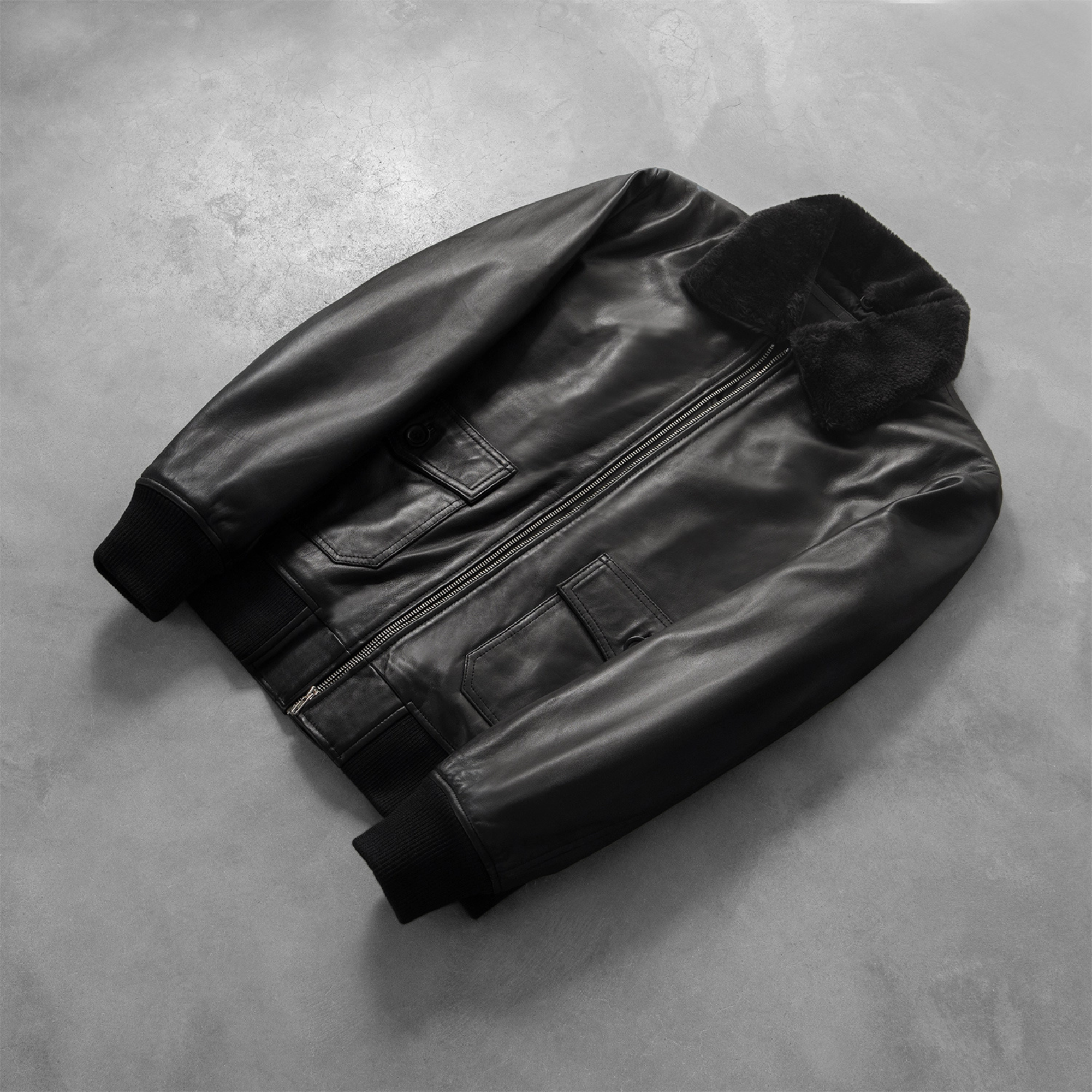 Airin G‑1 Men’s Sheepskin Aniline Leather Bomber Jacket