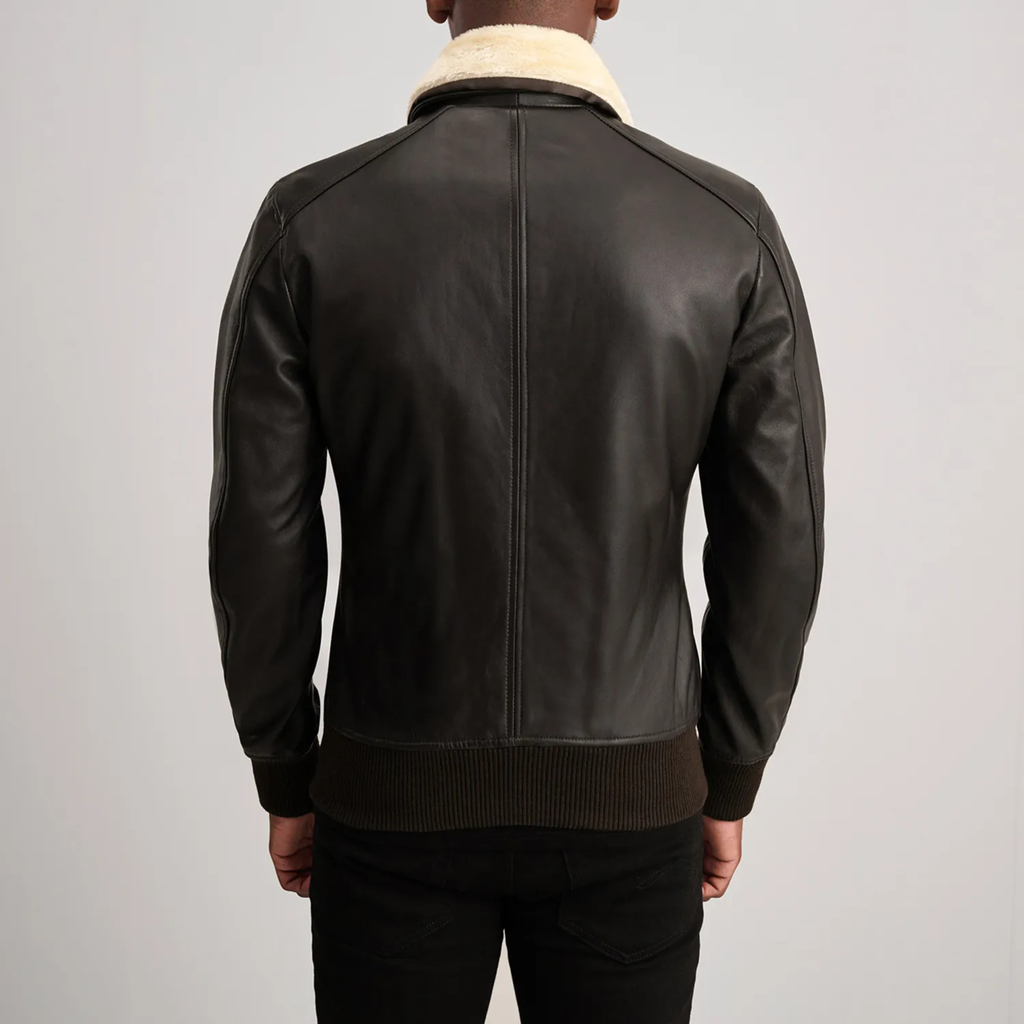 Airin G‑1 Men’s Sheepskin Aniline Leather Bomber Jacket