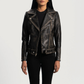 Rumy Women’s Real Leather Biker Jacket Premium Genuine Sheepskin Leather Moto Jacket