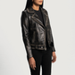 Rumy Women’s Real Leather Biker Jacket Premium Genuine Sheepskin Leather Moto Jacket