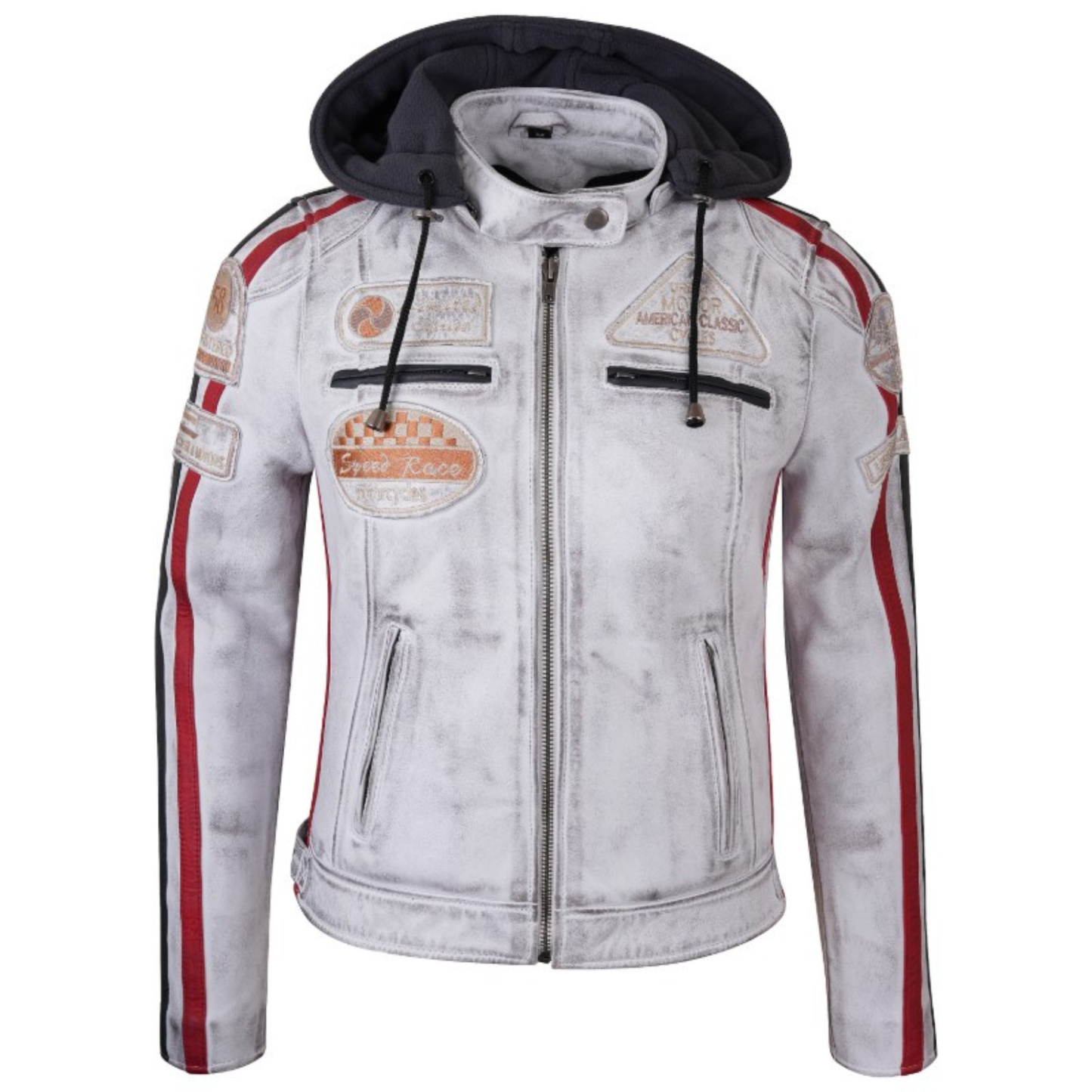 Women’s Biker Jacket with Protective Armor Real Leather Motorcycle Jacket for Ladies